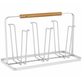 Escorredor de Copos Organizador Secador Porta 6 Copos de Pia Metalla Yoi Branco